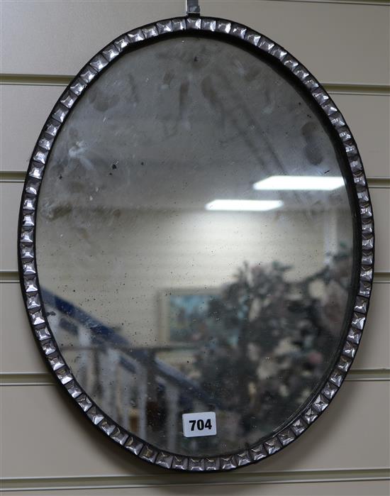 An Irish mirror W.45cm